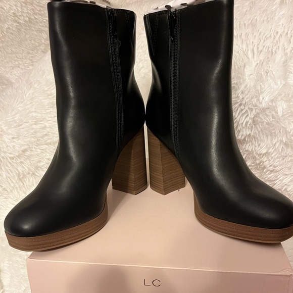 NWT Lauren Conrad Halima Stacked Heel Boots - Picture 9 of 9